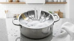 Så här rengör du bestick från missfärgningar utan kemikalier: 5 sätt att återfå den ursprungliga glansen